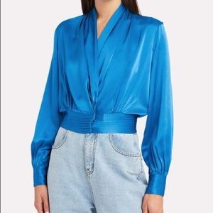 Nicholas Women’s Shailette Silk Charmeuse Blouse